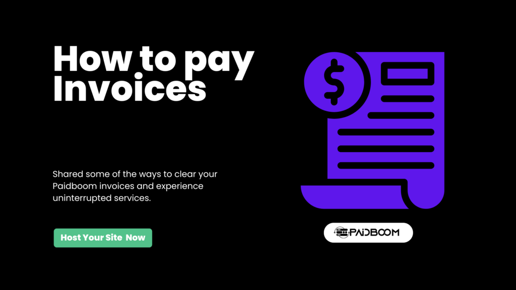 How to pay paidboom invoices